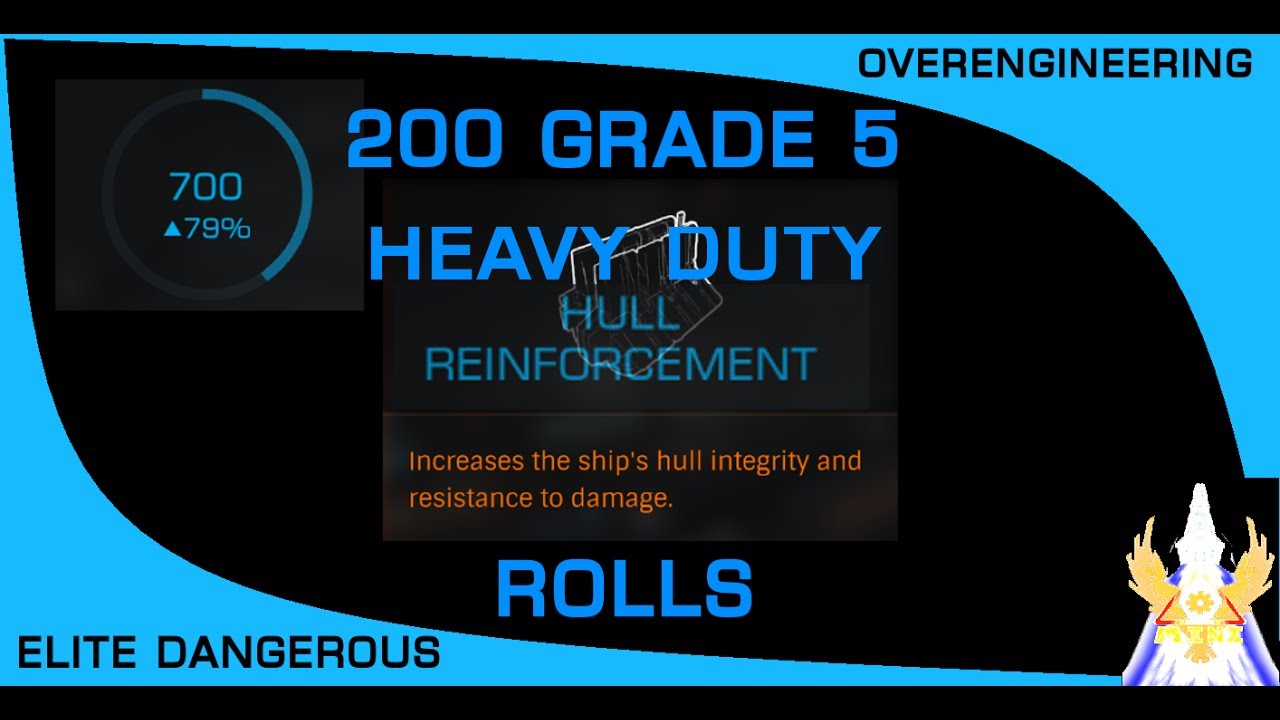 ELITE DANGEROUS: 200 GRADE 5 HEAVY DUTY HULL REINFORCEMENT ROLLS