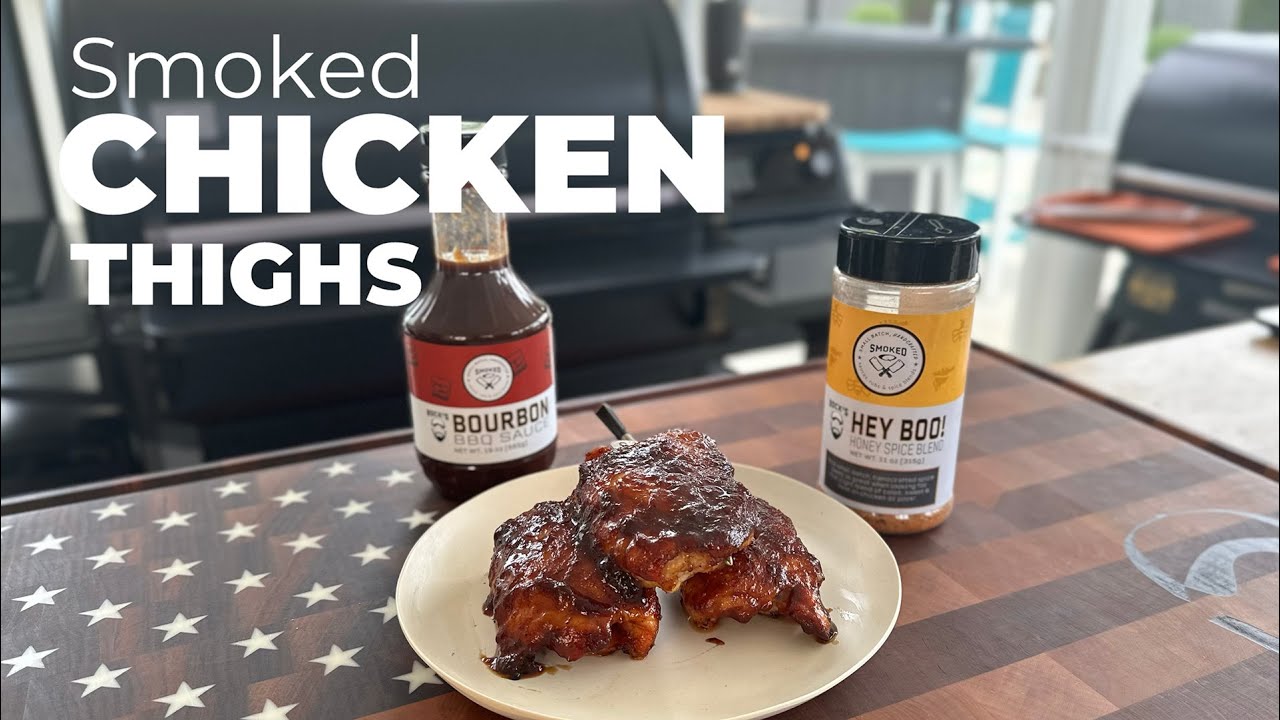 Easy & delicious SMOKED CHICKEN THIGHS on the Traeger