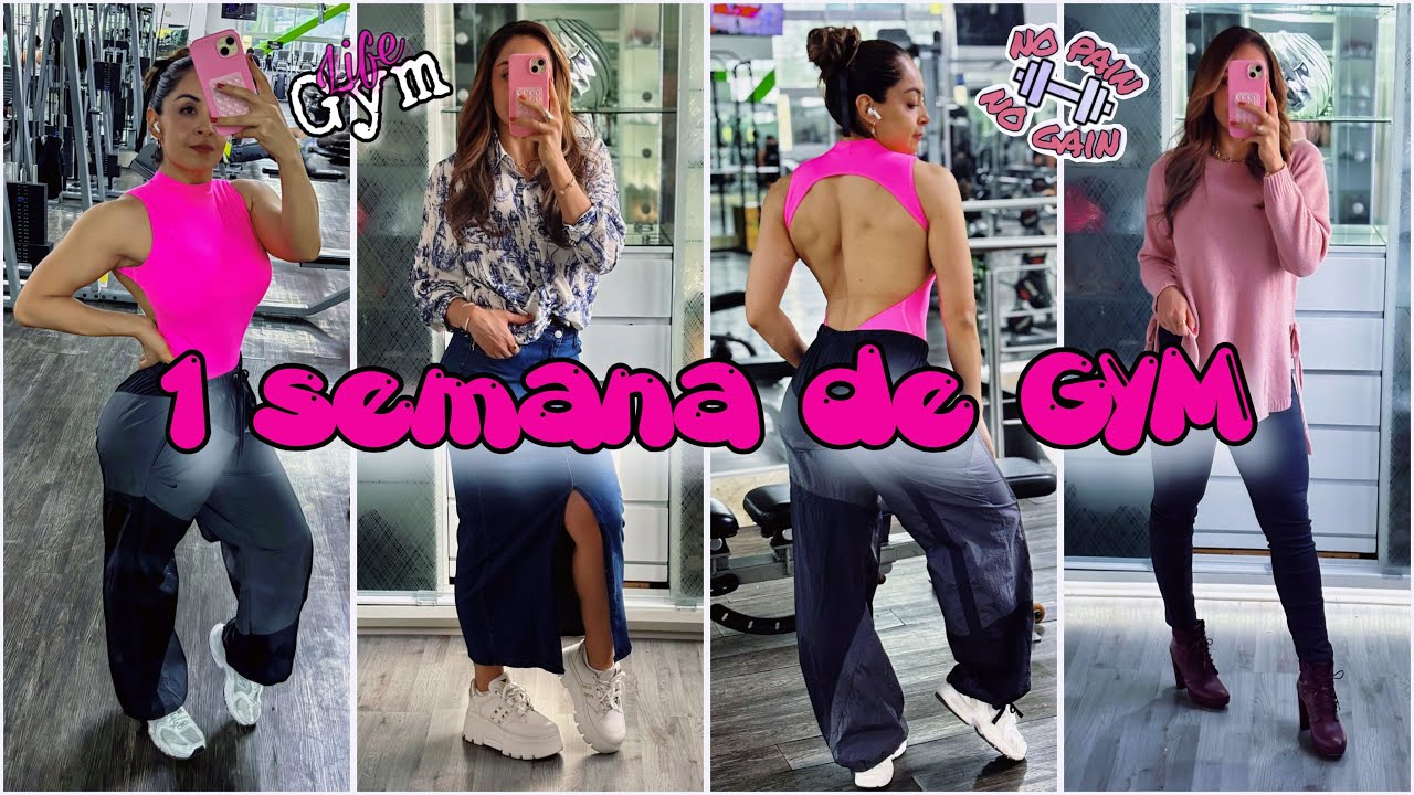 1 SEMANA DE GYM 🏋🏻 (mi rutina semanal de entrenamiento)