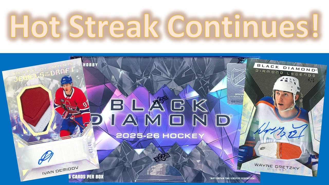 Наша серия побед продолжается! Новый релиз Upper Deck Black Diamond Hockey сезона 2025-26