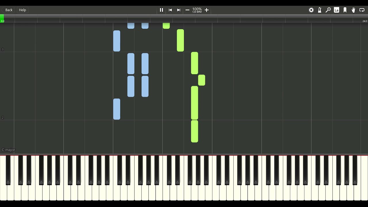 Alfred Basic Adult Piano Book level 1, page 55 Blow the Man Down:: Synthesia MIDI File