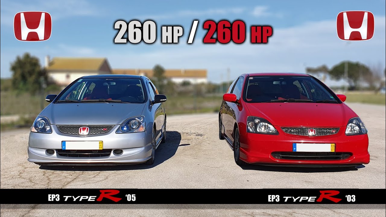 EP3 Civic Type R '03 🆚 EP3 Civic Type R '05 - 260HP Battle