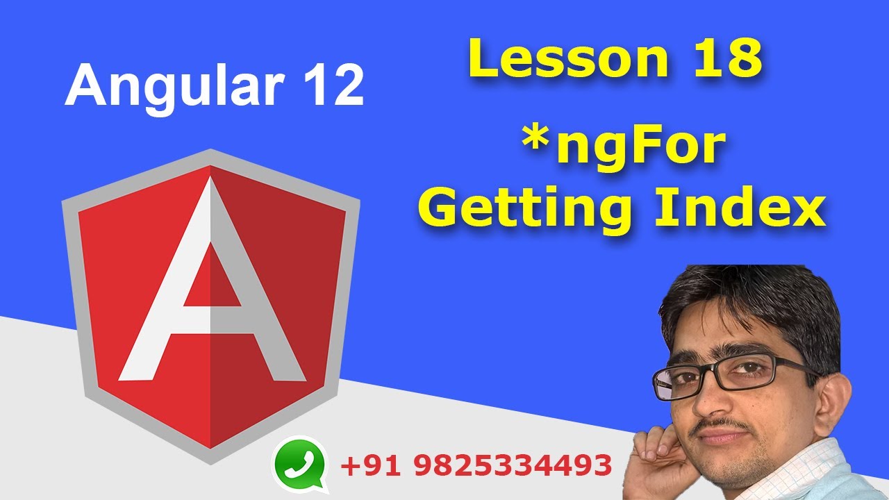 Angular 12 Tutorial In Hindi | Lesson 18 | *ngFor | How To Get An Index From ngFor | Urdu | Hindi