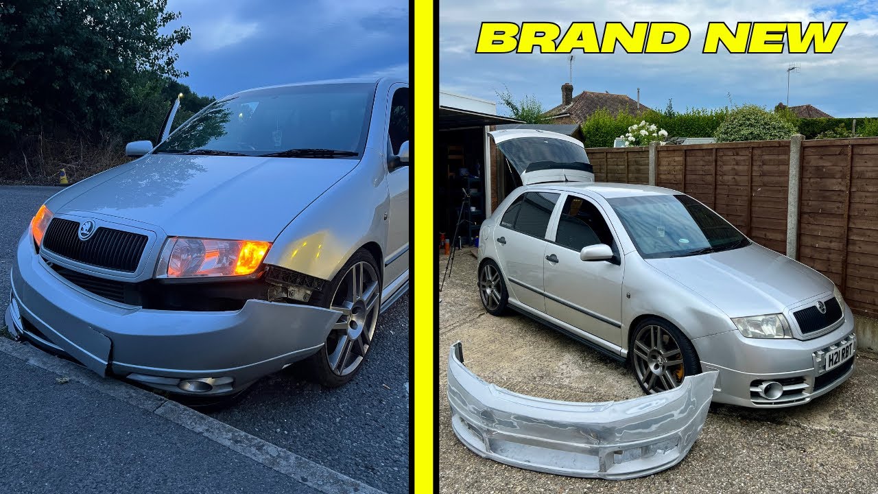 FIXING MY FABIA VRS THAT I CRASHED *BRAND NEW*