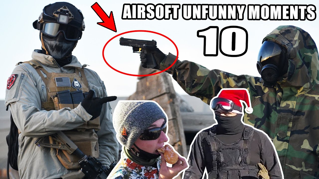 Airsoft Unfunny Moments 10 - Arab Santa, Donuts, and AAP-01!