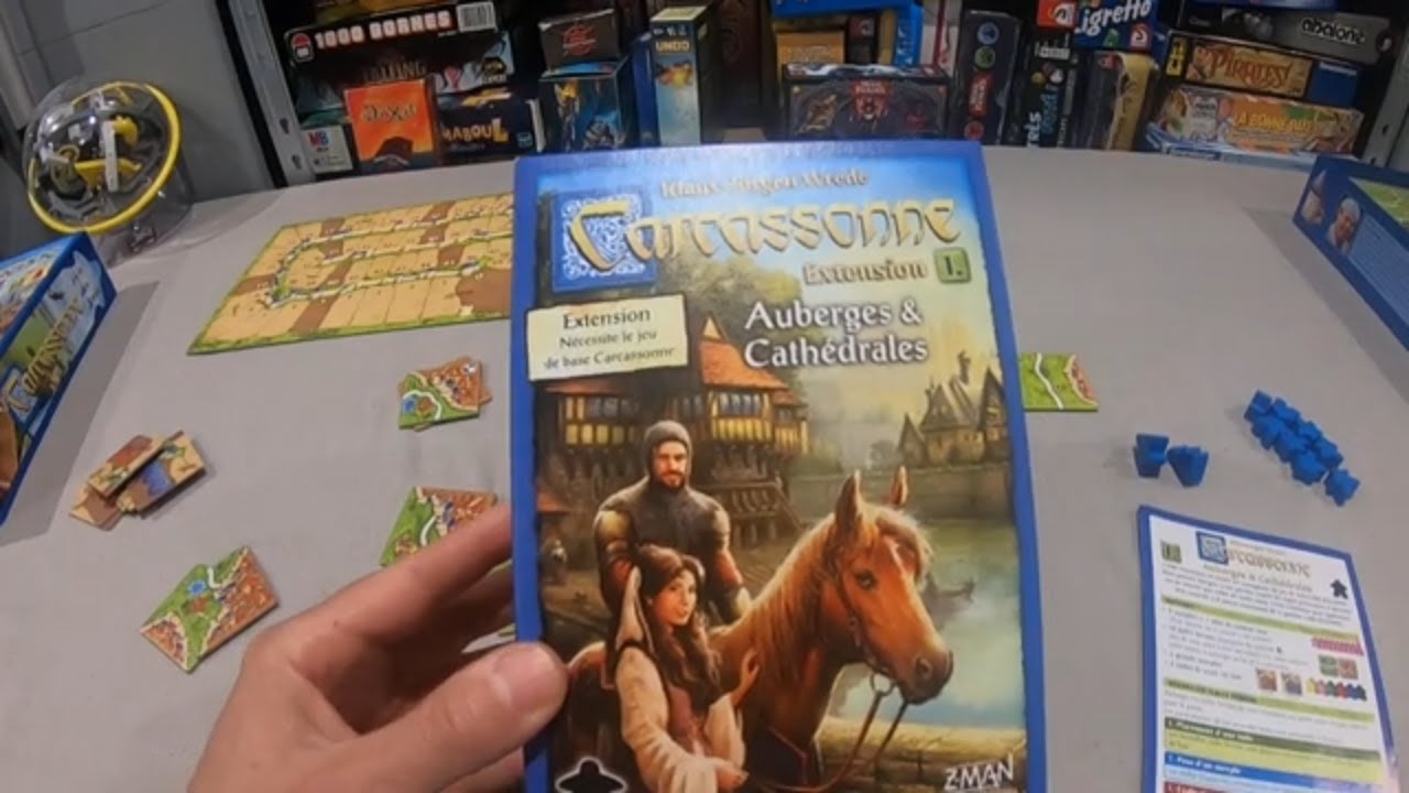 CARCASSONNE extension 1 AUBERGES ET CATHEDRALES -  règle du jeu.