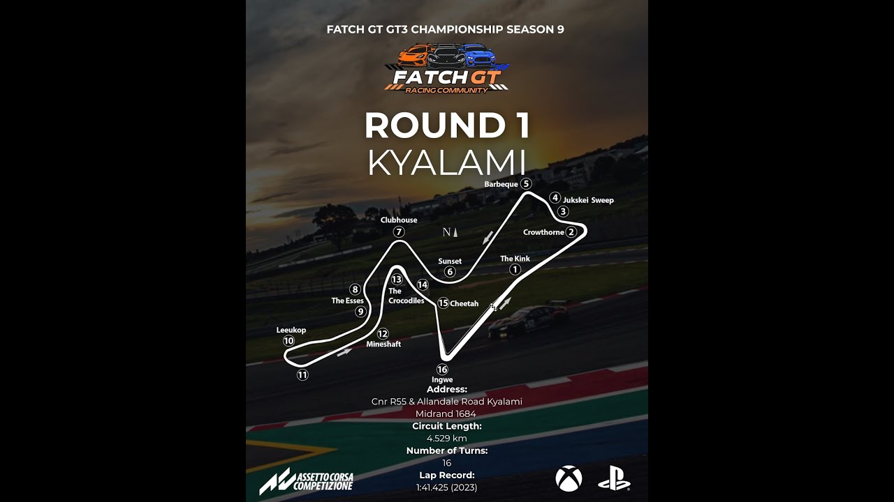 Fatch GT Season 9 race 1 Kyalami