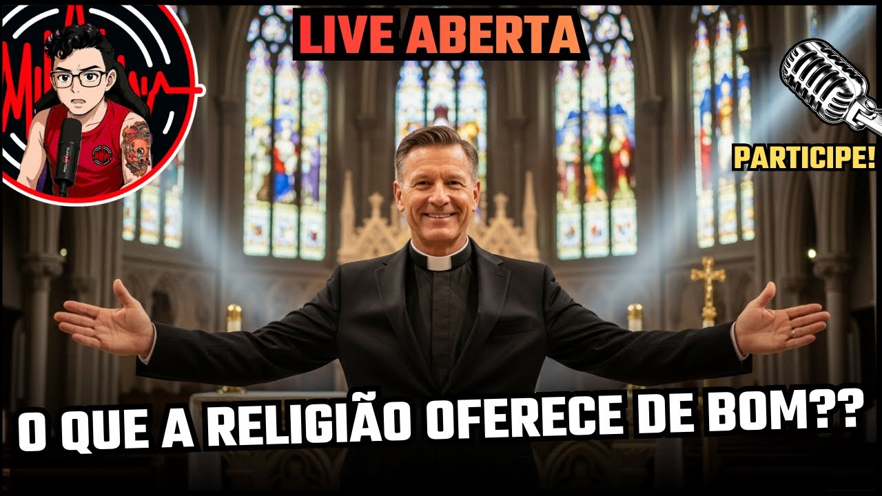 🔴 O QUE A RELIGIÃO OFERECE DE BOM?  - LIVE ABERTA-
