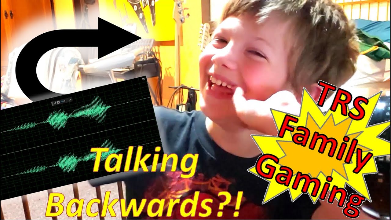 Talking Backwards Challenge! - TRS Family Gaming