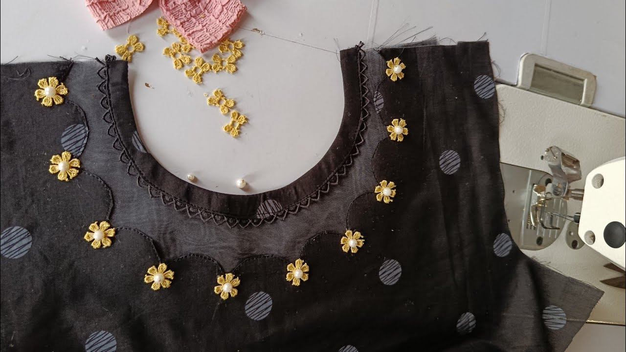 Organza Neck Design (aesthetic+simple)|must try 