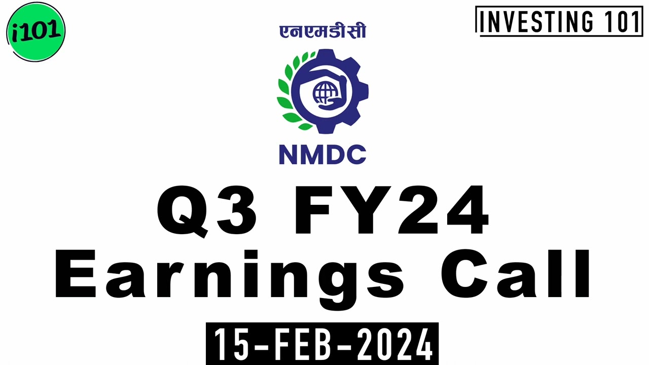 NMDC Limited Q3 FY24 Earnings Call | NMDC Limited FY24 Q3 Concall