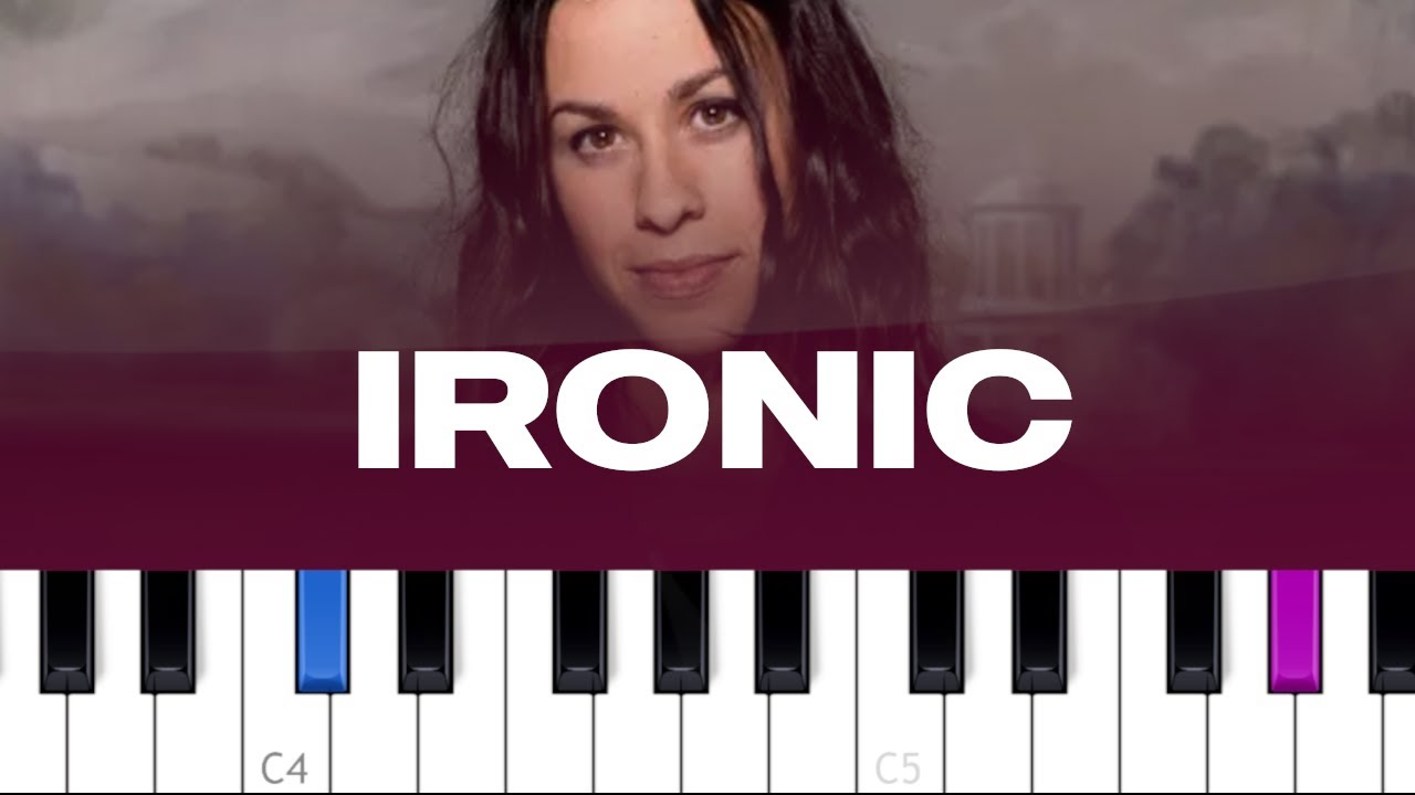 Alanis Morissette - Ironic (piano tutorial)