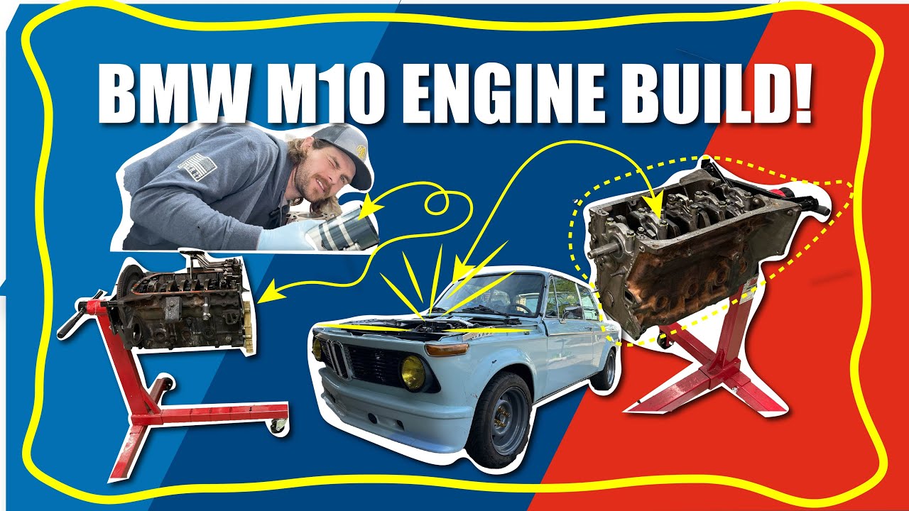 Сборка блока двигателя BMW M10!