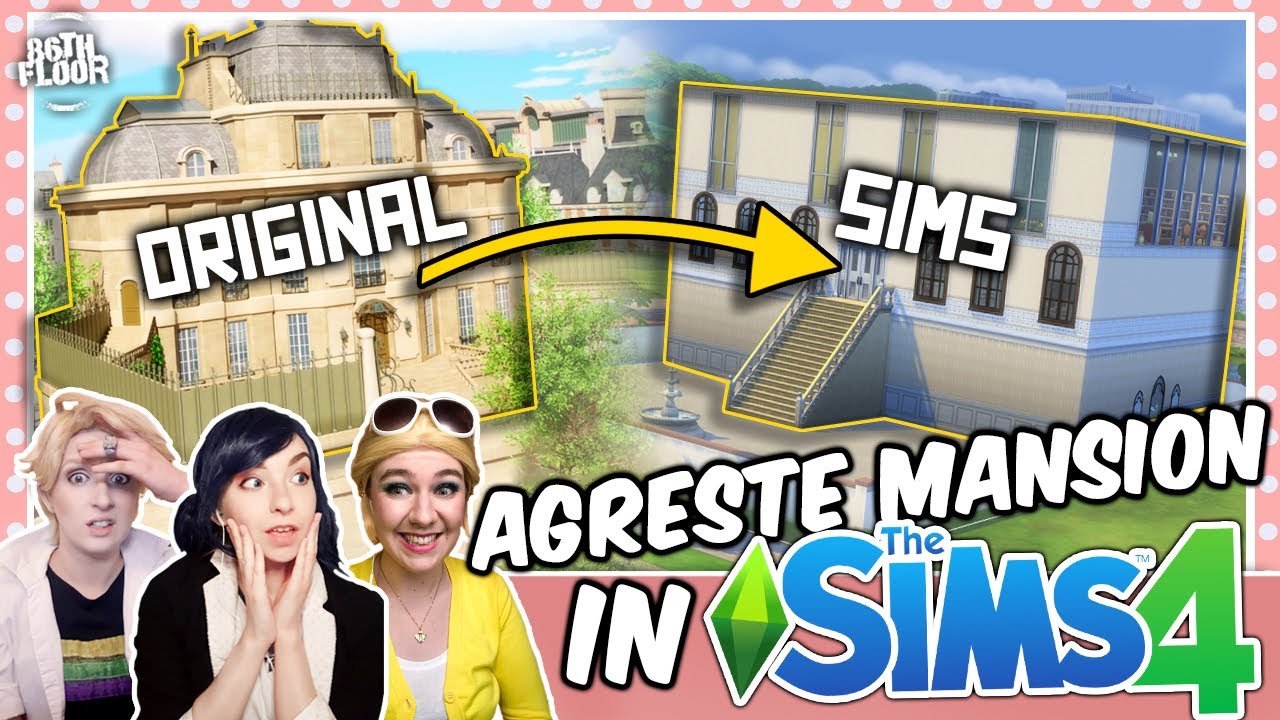 Miraculous Ladybug in The Sims 4 - Building the Agreste Mansion