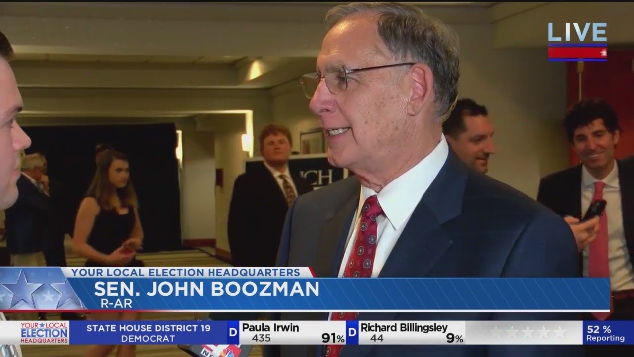 Sen. John Boozman takes heated Republican Senate primary