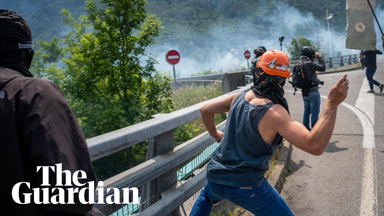 Grenades in the French Alps: Protesters and police clash over world's longest tunnel | The View From