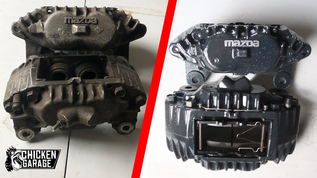 RX7 BRAKE CALIPERS REBUILD I E30 Swap M50 Part12