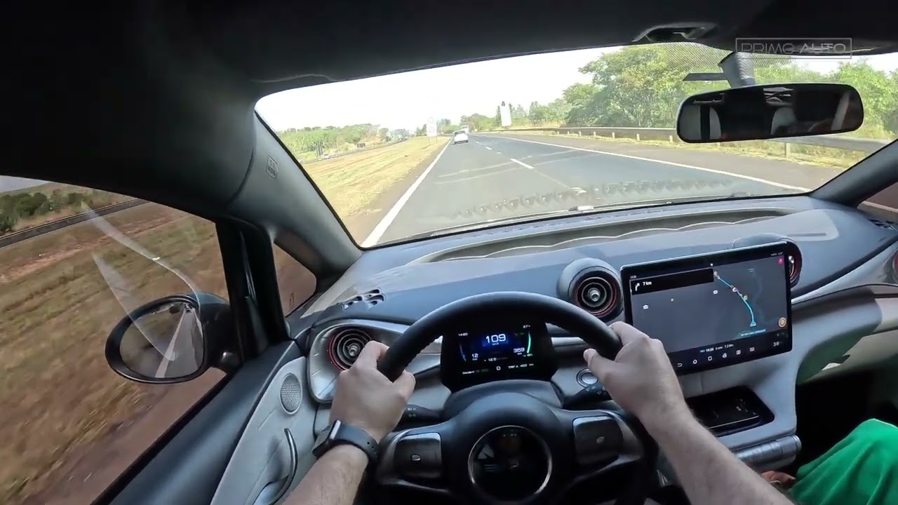 Byd Dolphin Teste de Consumo na Rodovia Anhanguera 110km/h #carroelétrico #byddolphin