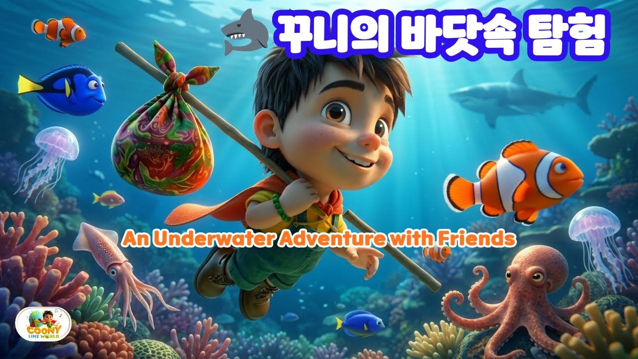 🦈 꾸니의 바닷속 탐험 | Coony's Undersea Exploration #k동요 #coonylimeworld #꾸니바닷속탐험편