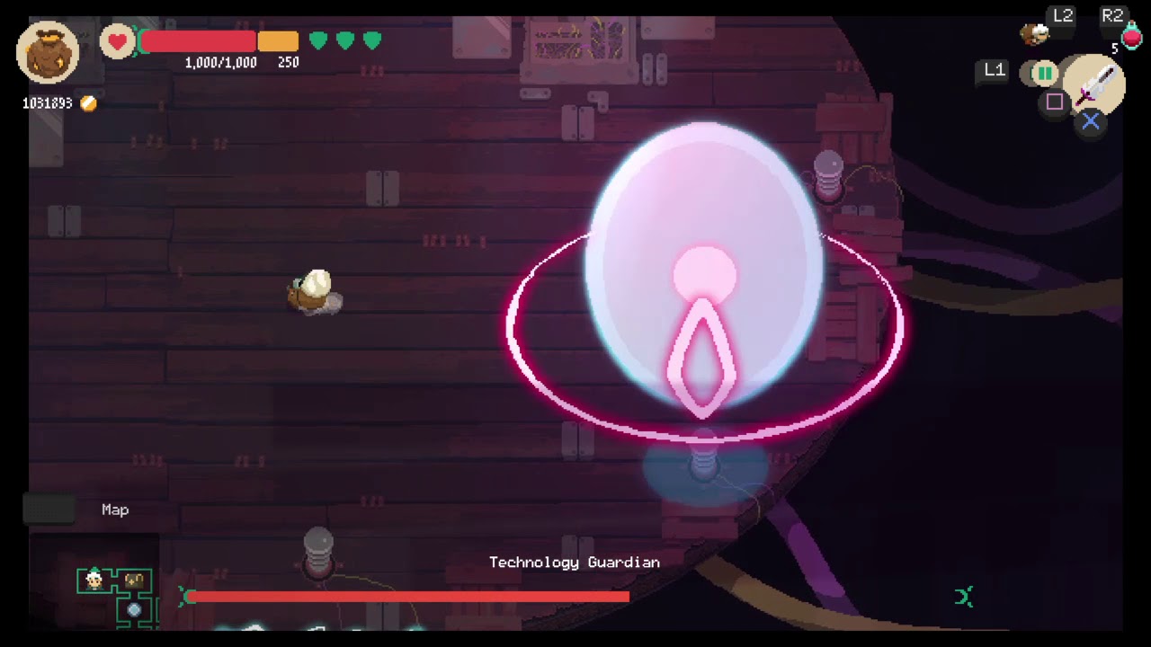 Moonlighter - Glitched Greatsword Bow Perfect Tech Guardian