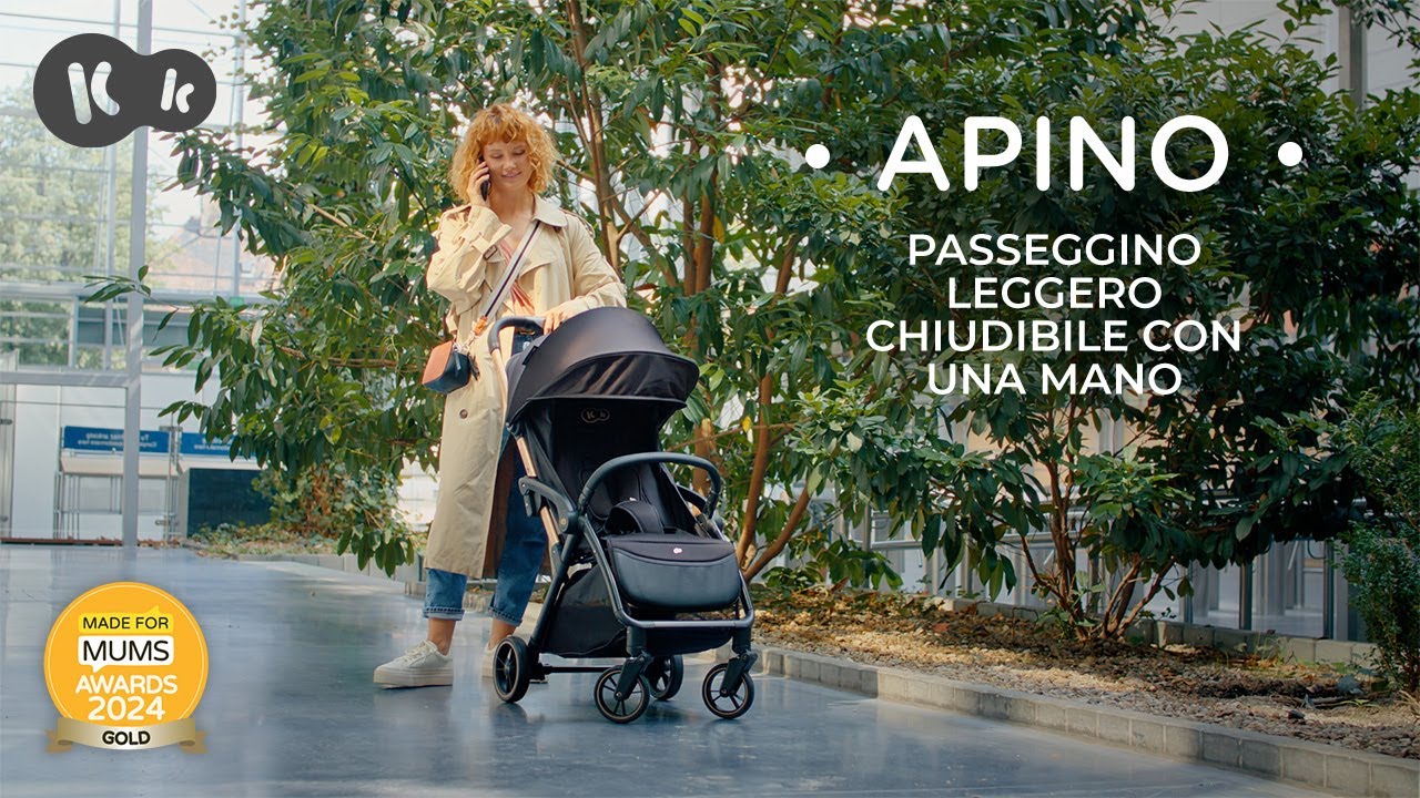 Kinderkraft APINO &ndash; passeggino leggero fino a 24 kg | chiusura automatica