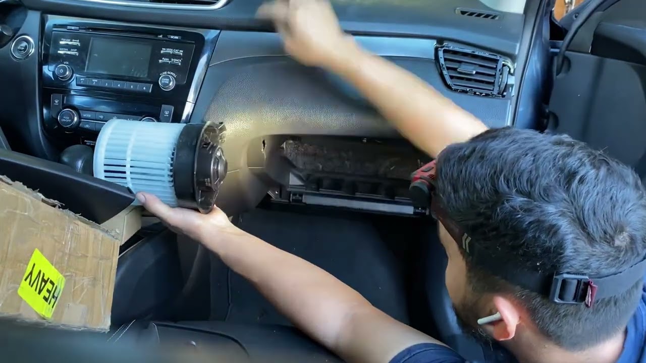2014 nissan rogue cómo cambiar el blower motor