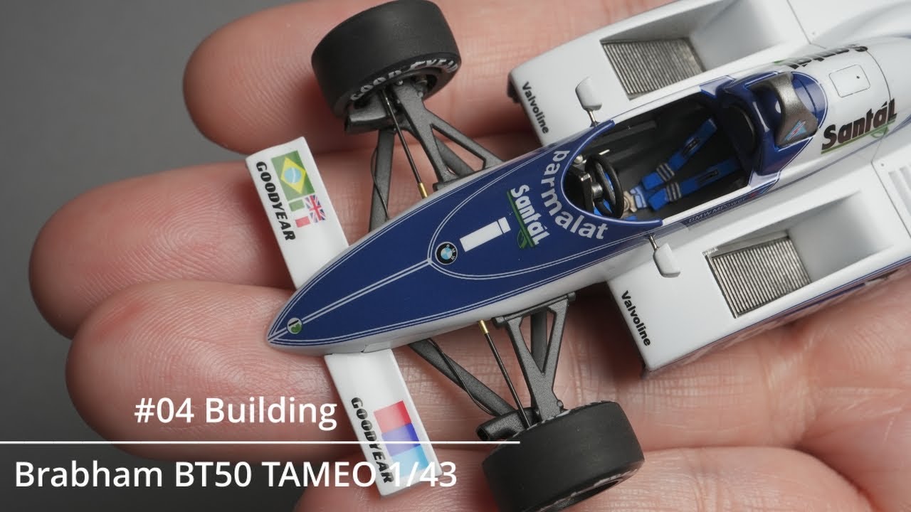 #04 Building BRABHAM BT50 TAMEO 1/43 F1 scale model car