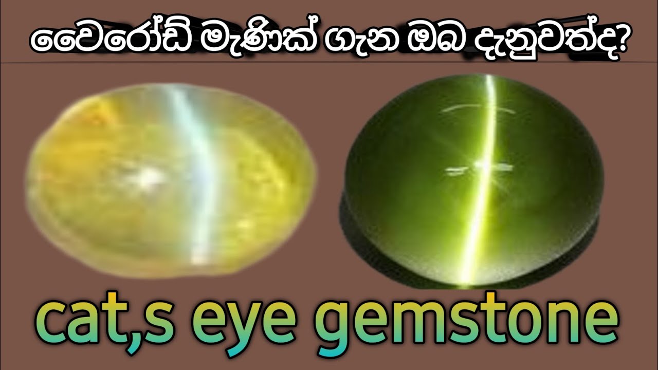 ඉහළ වටිනාකමක් ඇති වෛරෝඩ් මැණික් / cat,s eye gemstone benefits 🇱🇰💎💎