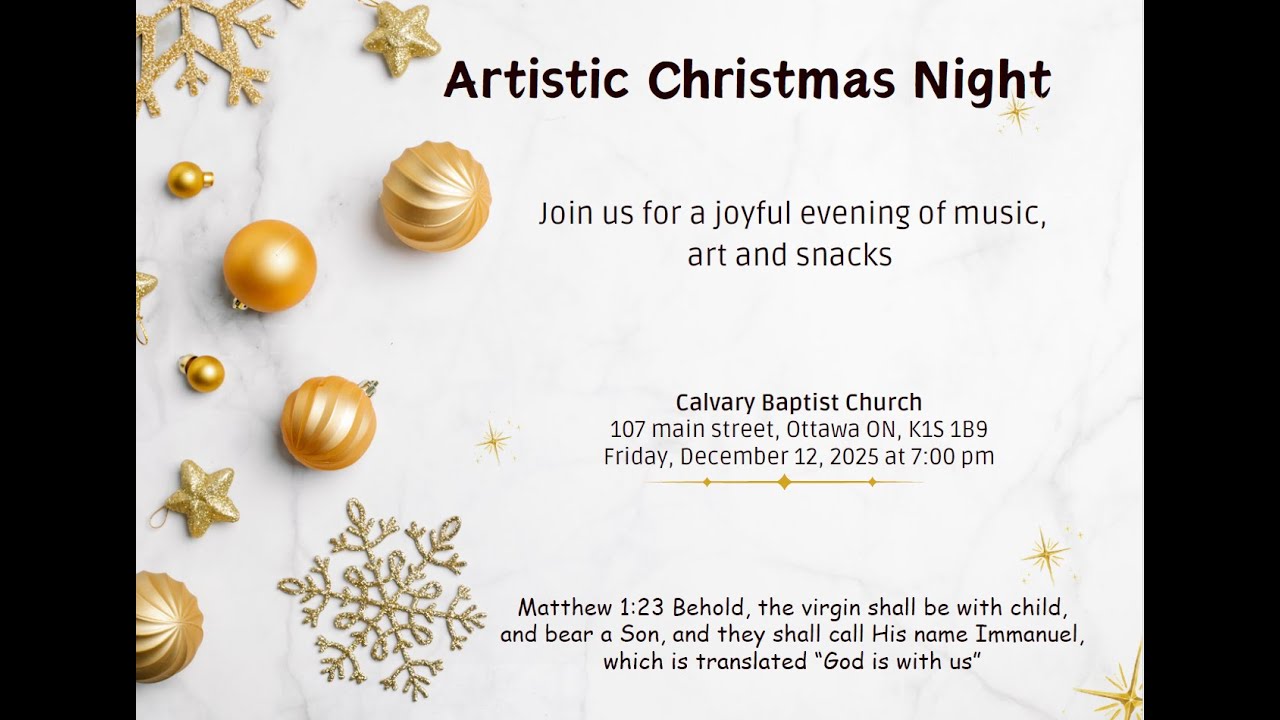 Artistic Christmas Night - December 12 2025