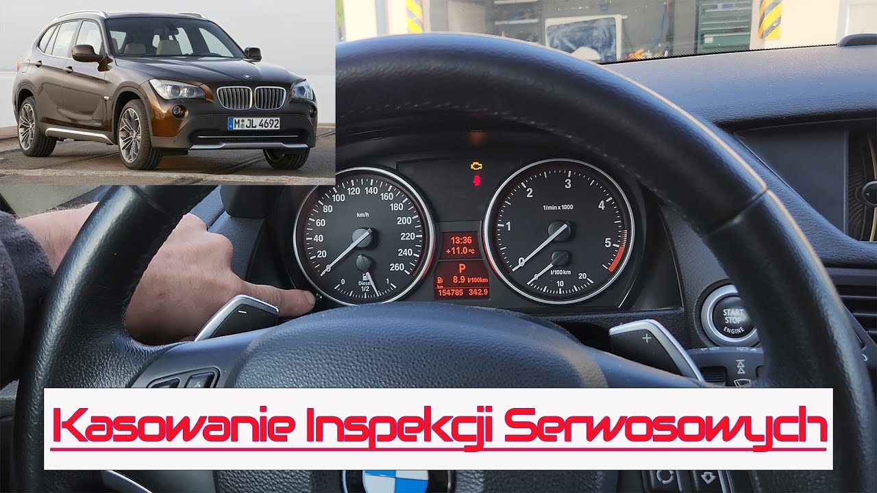 Kasowanie różnych inspekcji serwisowych BMW X1E84 czyli z roczników 2009-2015. Również E90, E87, E81