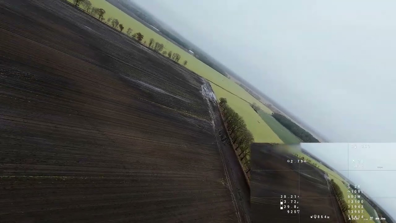 FPV winter 382  kmh peak but not the end(lipo is to cold)