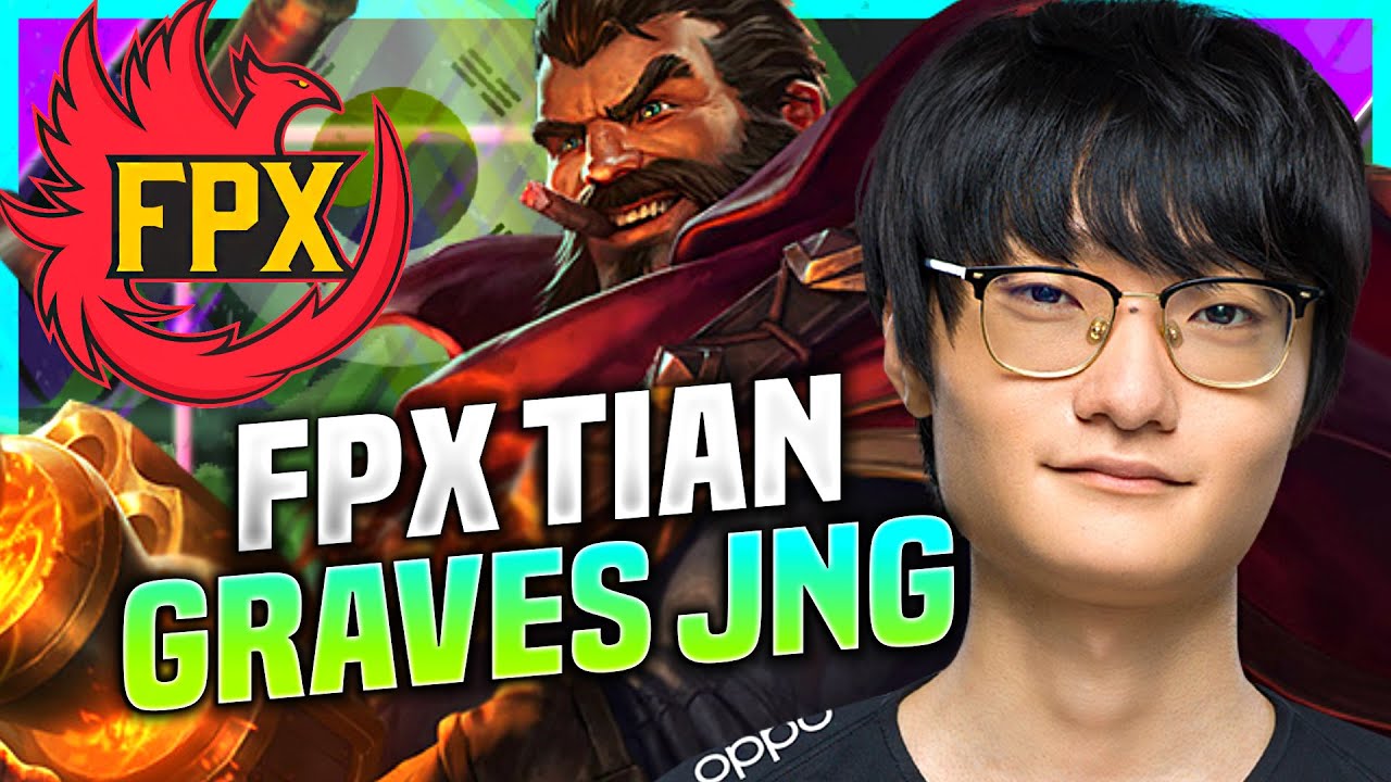 TIAN IS READY FOR GRAVES! - FPX Tian Plays Graves Jungle vs Nidalee! | KR SoloQ Patch 10.22