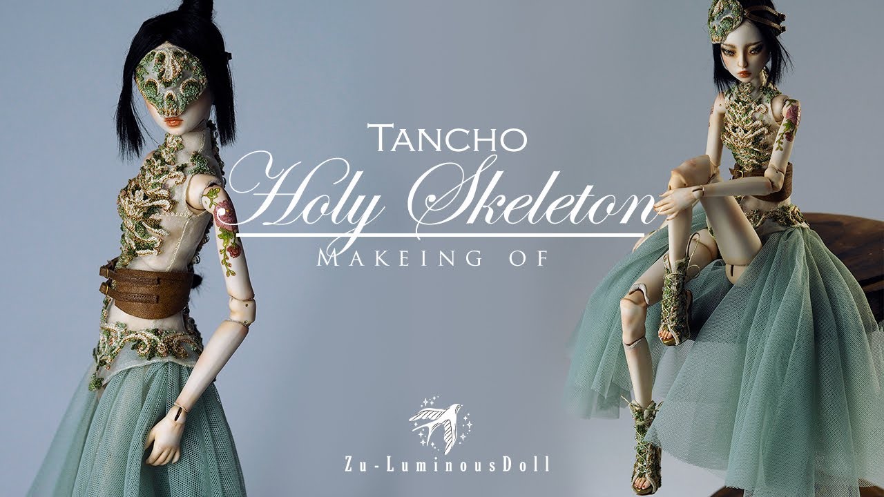 Zu-luminousdoll - OOAK porcelian art doll - The Last Holy Skeleton - Tancho