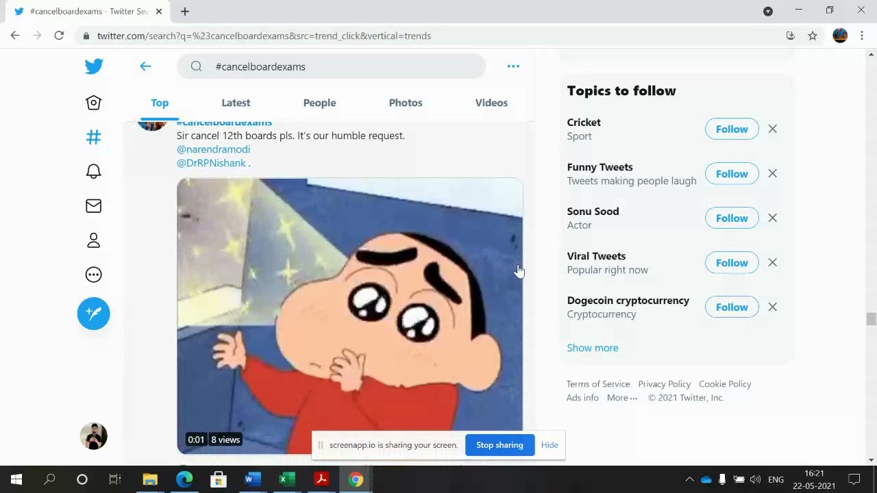 #1 Trending Cancel Board Exams Twitter Trends 22nd May 2021 India latest News Like Share