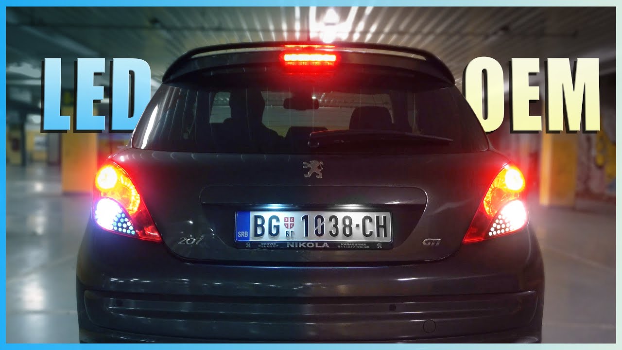Peugeot 207 - LED Reverse & Indicator Lights