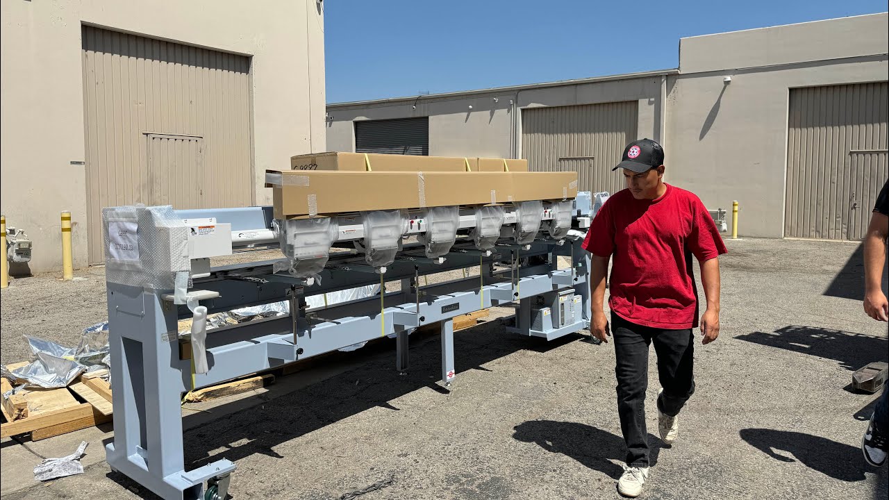 $90,000 EMBROIDERY MACHINE DELIVERED!! (BARUDAN 6 HEAD UNBOXING)