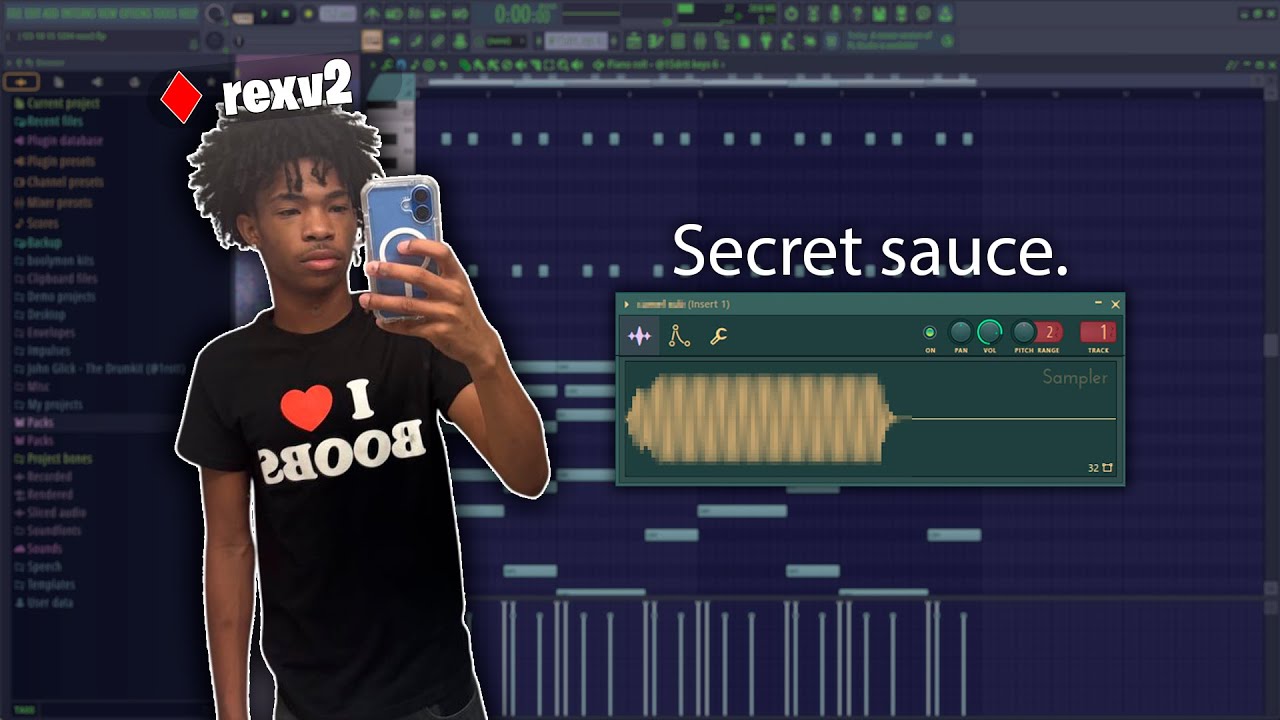 How i make REXV2 type beats from scratch | @9cyon