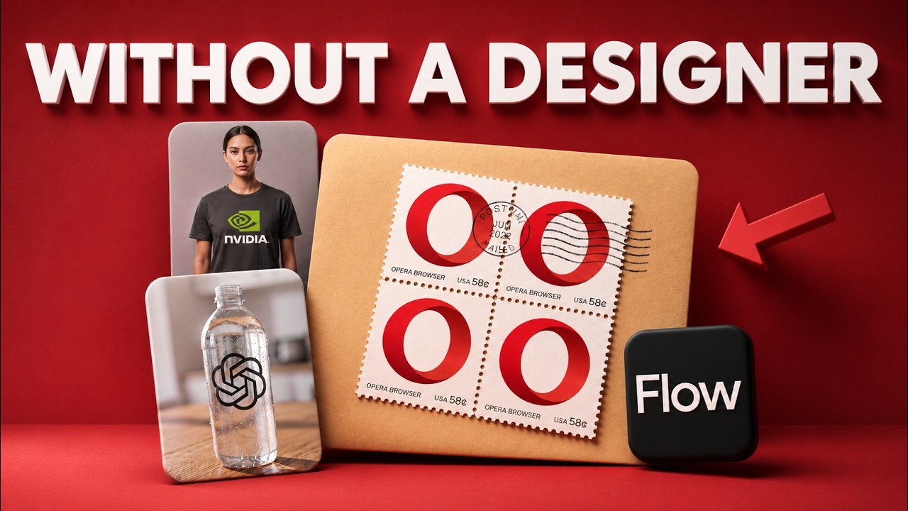How to Create REALISTIC Product Mockups from Any Logo Using Google Flow
