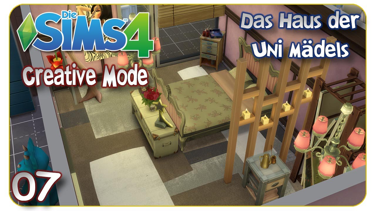 Die Sims 4 - Creative Mode: Das Haus der Uni M&auml;dels #07 Quirlig, bunt, verr&uuml;ckt - Let's Play