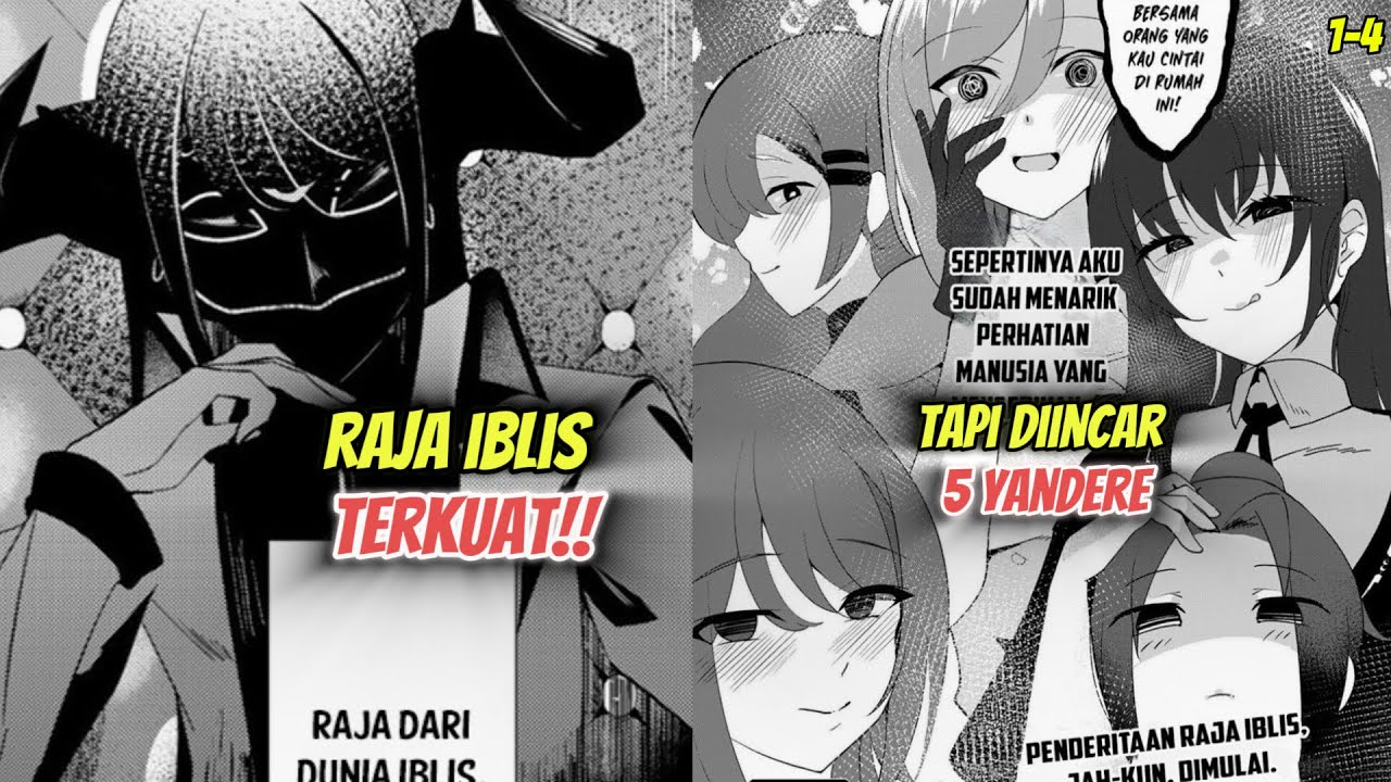 RAJA IBLIS TERKUAT SALAH MUJI, LANGSUNG DITANGKAP 5 YANDERE!! | Alur Manga