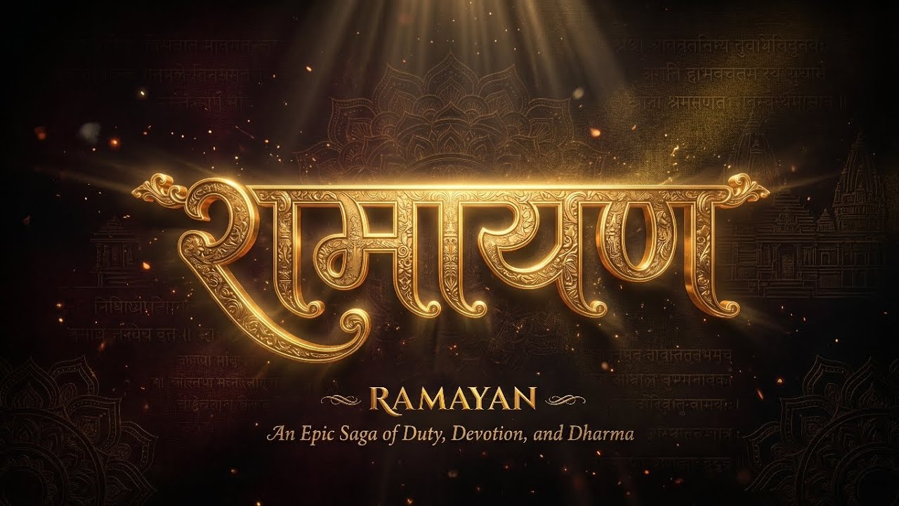 रामायण &mdash; एक गाथा धर्म, त्याग और मर्यादा की। Ramayan - An Epic Saga of Duty, Devotion & Dharma ✨️