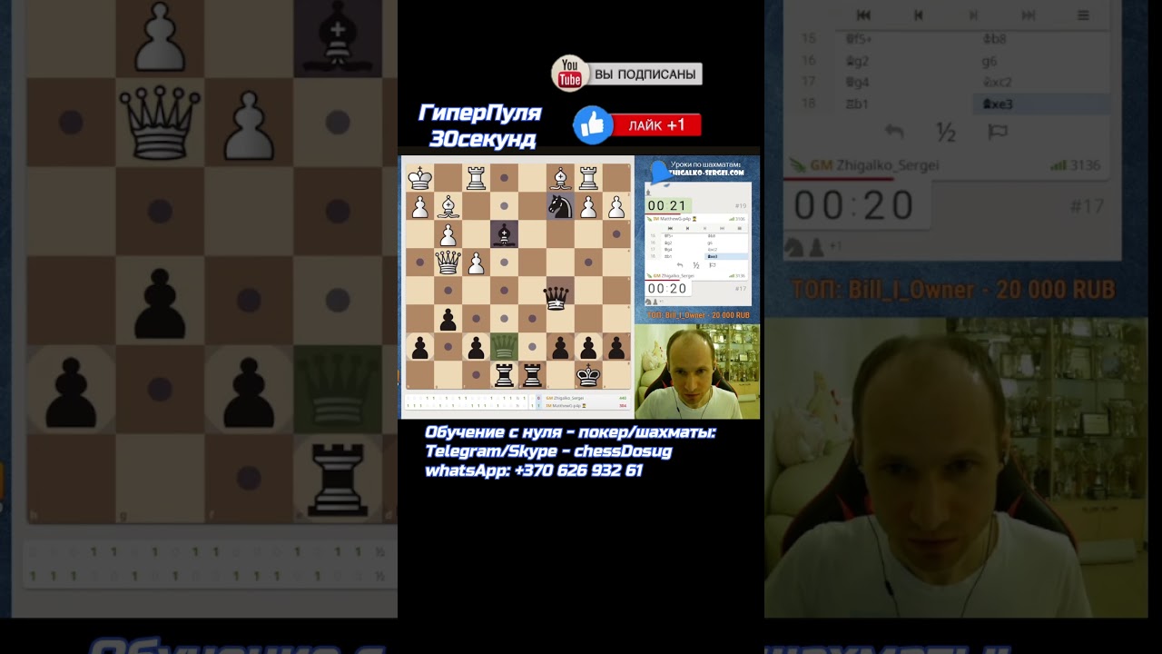 #Жигалко против #Гальченко #шахматы