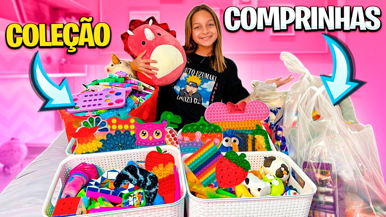 MOSTRANDO NOVAS COMPRINHAS DE FIDGET TOYS + MINHA COLEÇÃO ATUALIZADA DE FIDGET TOYS