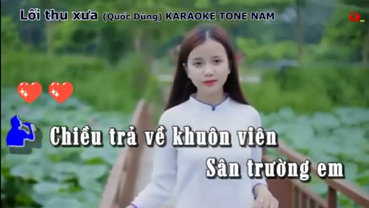 Karaoke lối thu xưa tone nam best chuẩn lời hát hay 🎤🎤🎤