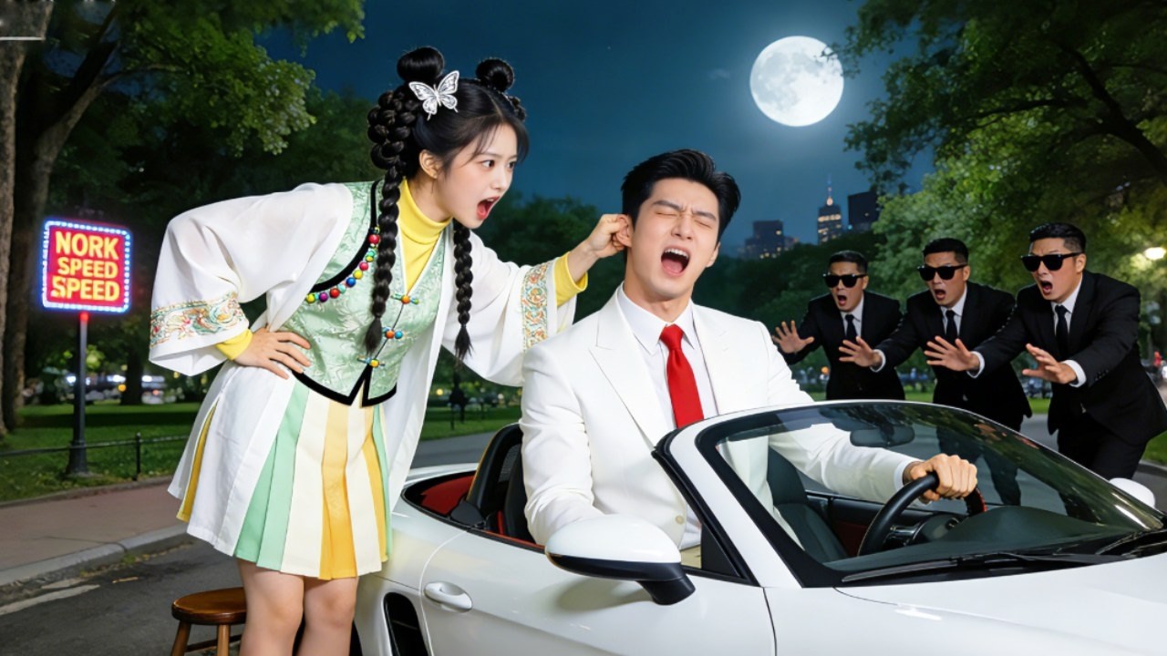 ไม่มีใครกล้าขวาง CEO ที่ซิ่ง 180 แต่พลิกล็อกมีแค่สาวบ้านนอกดึงหูเขาดุ—ที่รัก หยุด!#drama