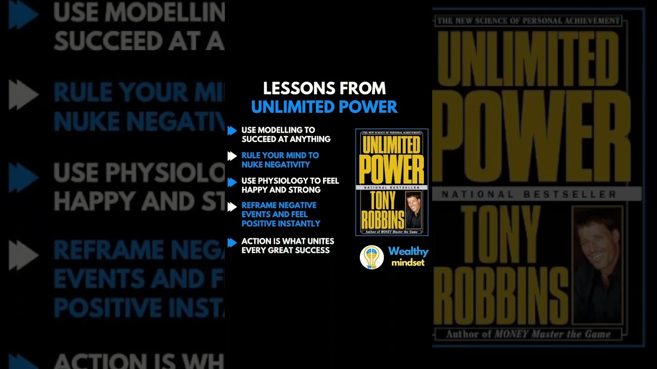 LESSONS FROM UNLIMITED POWER by Tony Robbins | Wealthy mindset | #shorts #short #trending #trend