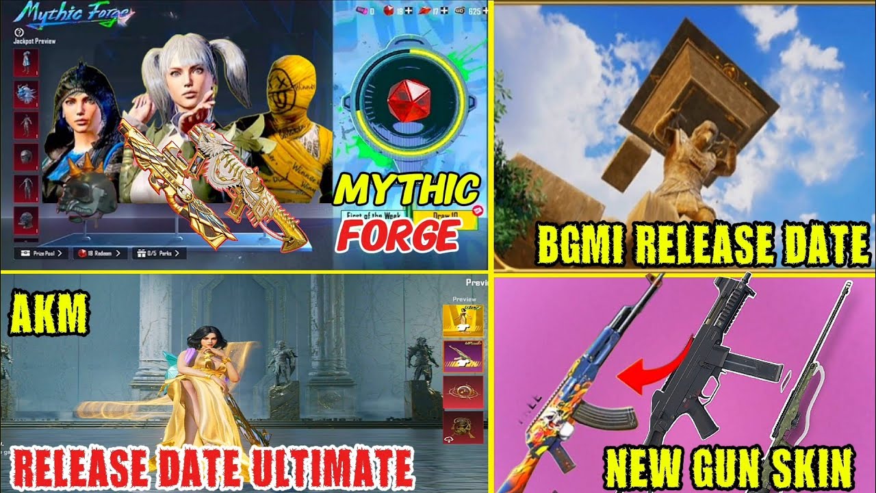 😍Next 4.4 Mythic Forge Rewards |🤯 Return Sandspring Akm | Return Pharaoh Mode In Bgmi | New Gun Skin