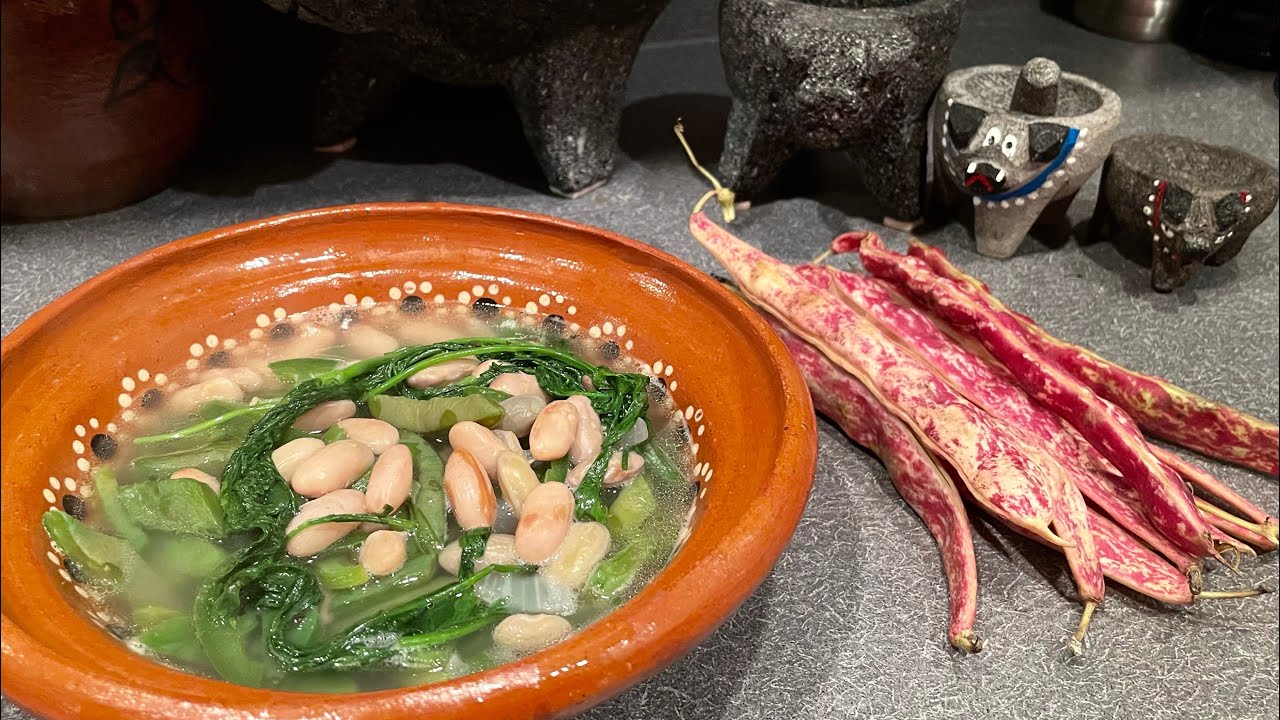 Como Preparar unos Frijoles Tiernos con Nopales (SALUDABLE Y FACIL)