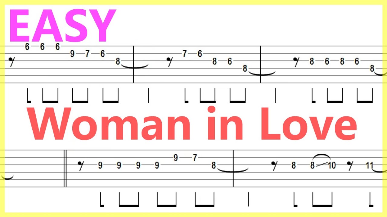 Barbra Streisand - Woman in Love Guitar Solo Tab+BackingTrack