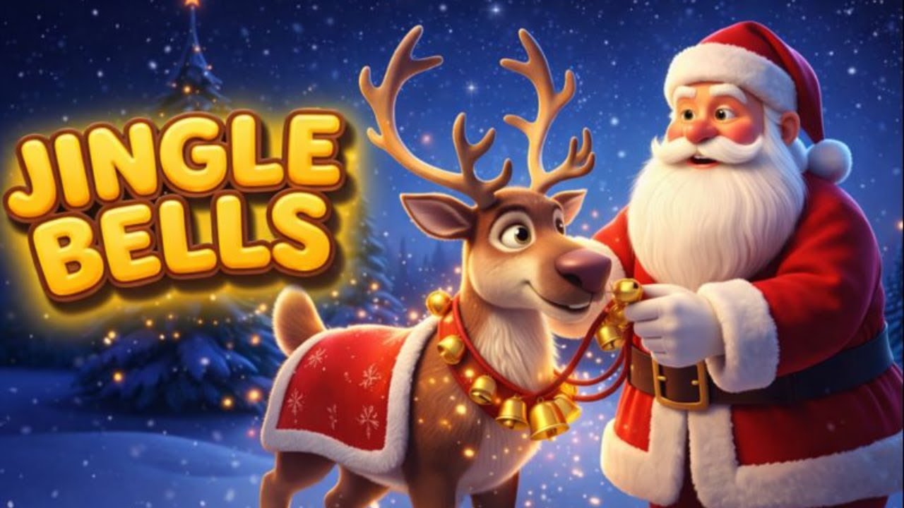 Jingle Bells 🔔 Christmas Song for Kids 🎅🎄 | Sing Along with Santa 🎶✨